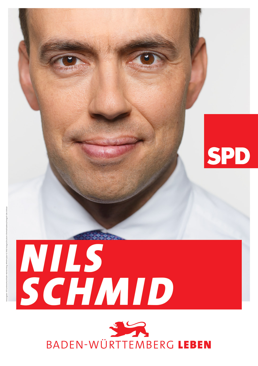 SPD Nils Schmid – Plakat zur Landtagswahl in Baden-Württemberg 2016