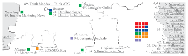 Deutschlandkarte Blogs