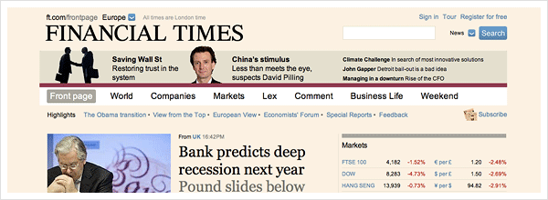 Financial Times Relaunch