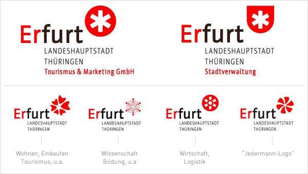 Stadt Erfurt Logo Submarken