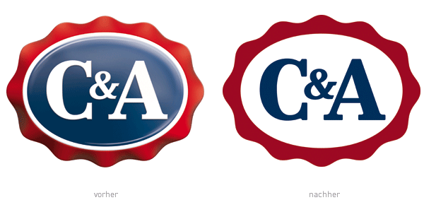 C&A Logo – vorher und nachher