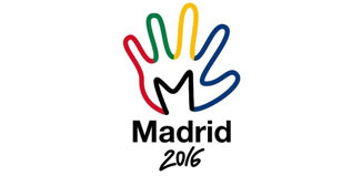 Hand angelegt am Logo für Madrid 2016