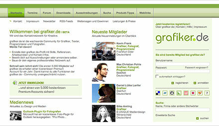 Grafiker.de – Kontaktnetzwerk für Kreative