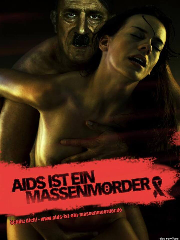 AIDS ist ein Massenmörder – Kampagne, Motiv Adolf Hitler