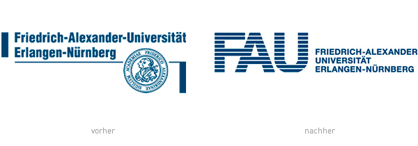 Friedrich-Alexander-Universität Erlangen-Nürnberg FAU Logos