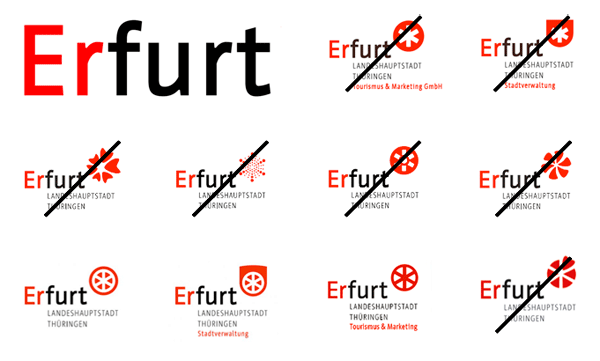 Stadt Erfurt Logos