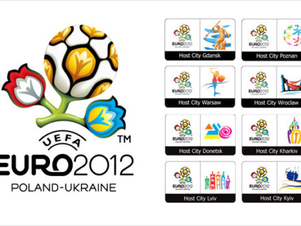 Host-City-Logos Fußball EURO EM 201