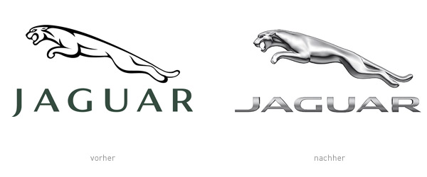 Jaguar Markenzeichen – vorher und nachher