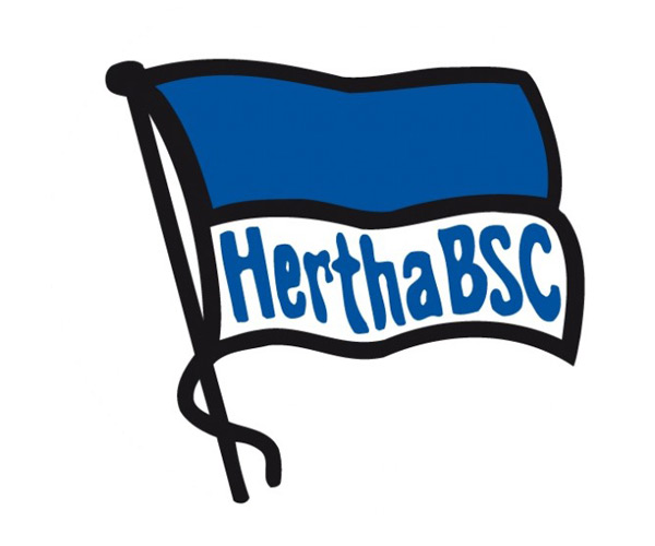 Aufkleber NEU Hertha BSC Berlin Wappen Fahne 7 x 6,5 cm 