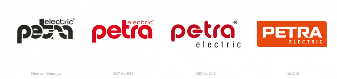 Petra Electric Logohistorie