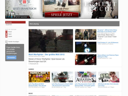 YouTube 2012 Redesign Start
