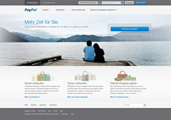 PayPal Homepage