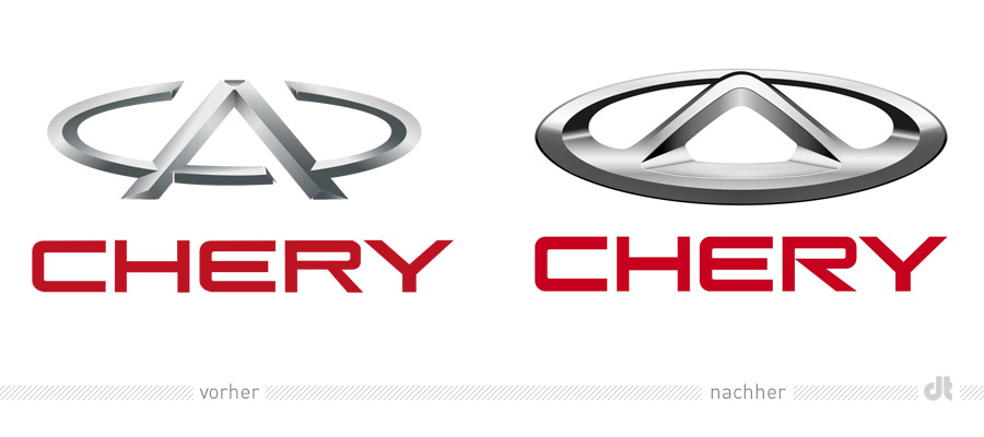 Chery Logo – vorher und nachher