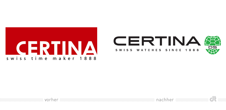 Certina Watches Logo – vorher und nachher