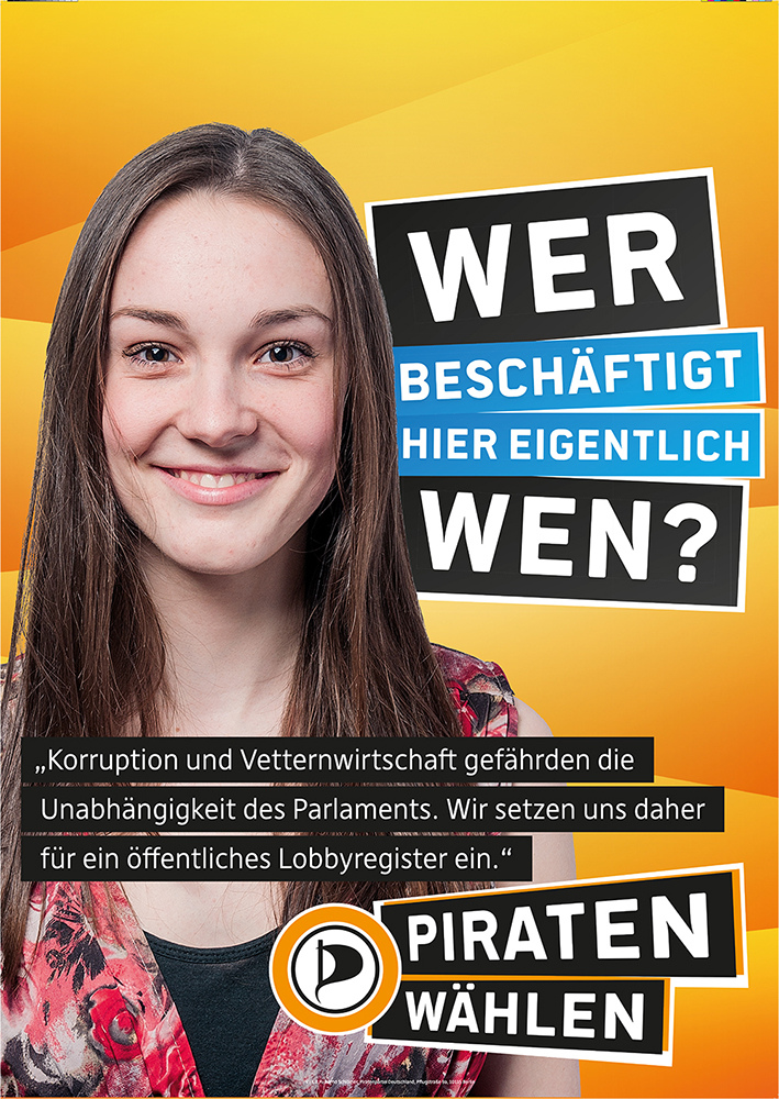 Piratenpartei Wahlplakat 2013