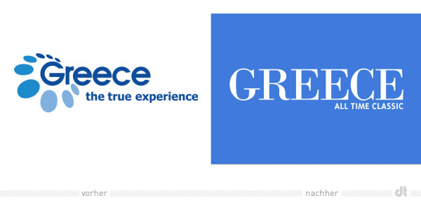 Greece Logo – vorher und nachher