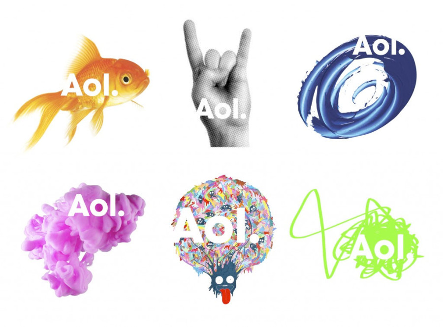AOL Logos (Redesign November 2009, von Wolff Olins) Stichwort: dynamisches Zeichen