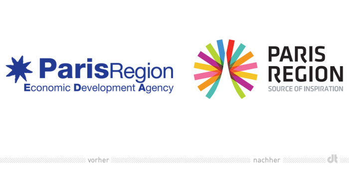Paris Region Logos – vorher und nachher
