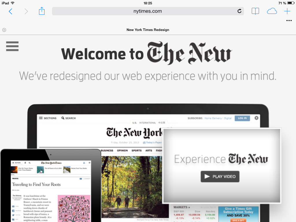 New York Times Redesign