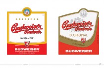 Budweiser Budvar Etikett – vorher und nachher