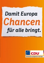 Europawahl 2014 – CDU Plakat Chancen