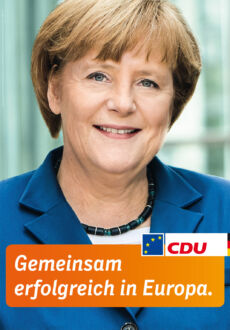 Europawahl 2014 – CDU Plakat Merkel
