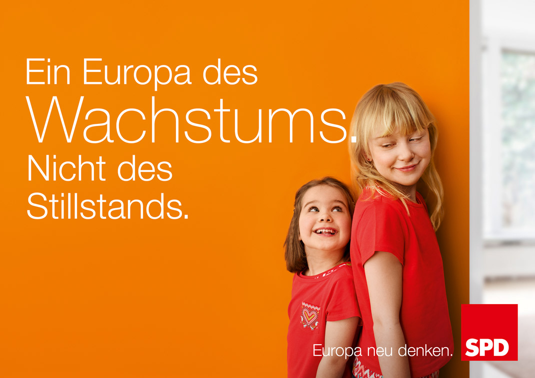 Europawahl 2014 – SPD Plakat Wachstum