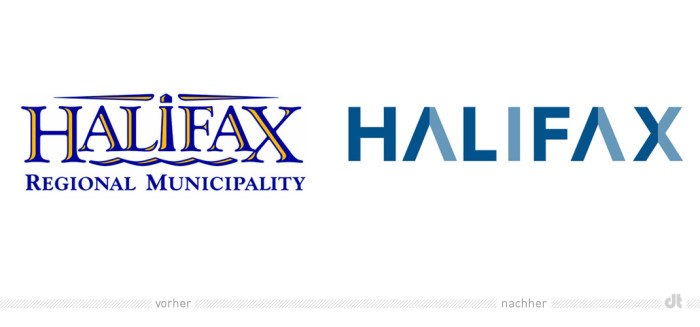 Halifax Logo – vorher und nachher