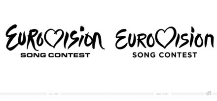 Eurovision Song Contest ESC Logo – vorher und nachher