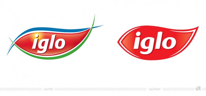 Iglo Logo – vorher und nachher