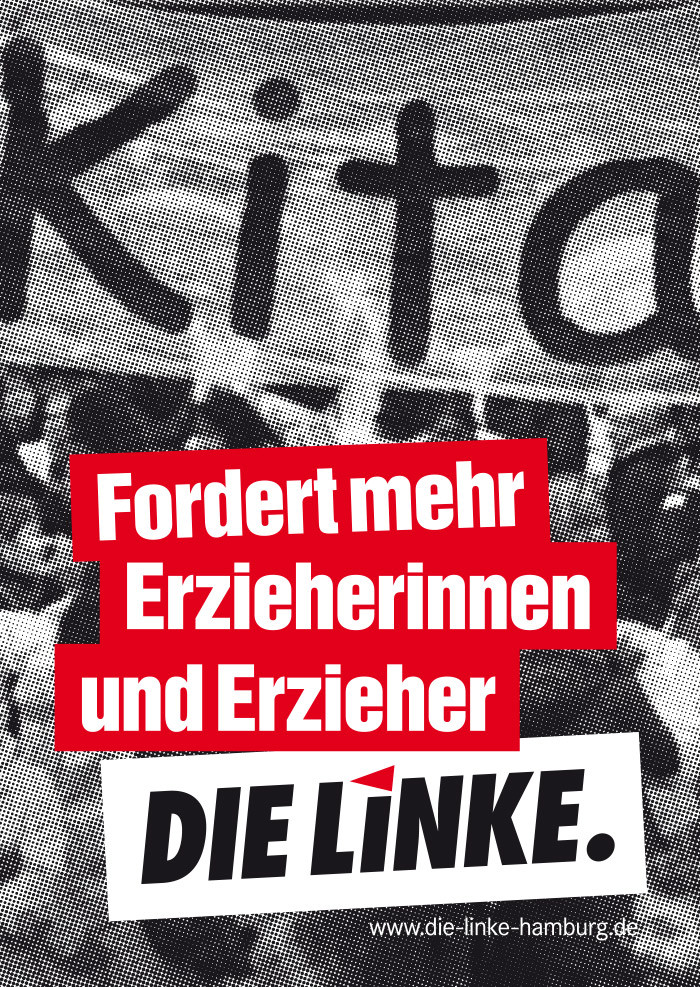 Die Linke Hamburg Plakat zur Bürgerschaftswahl 2015