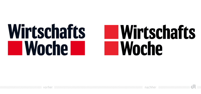 WirtschaftsWoche Logo – vorher und nachher