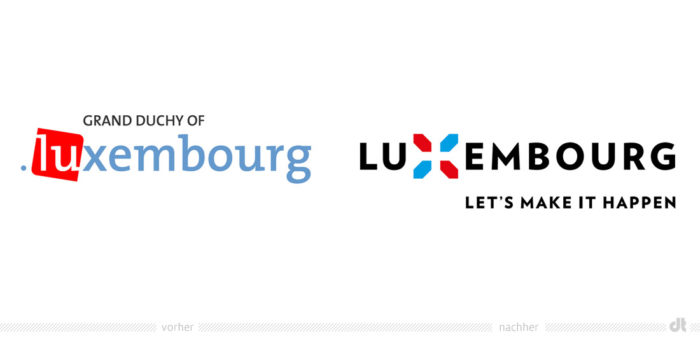 Luxemburg Logo – vorher und nachher