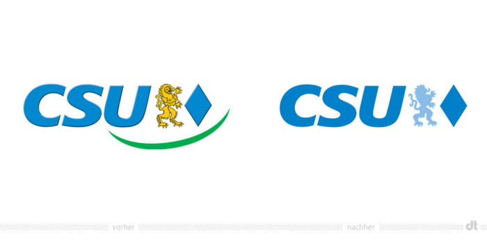 CSU Logo – vorher und nachher