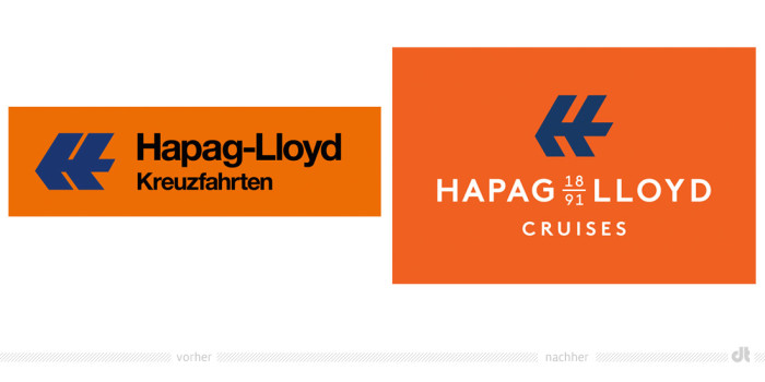 Hapag-Lloyd Cruises Logo – vorher und nachher