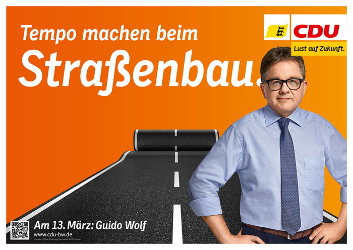 Landtagswahl Baden-Württemberg 2016 – Großflächenplakat CDU