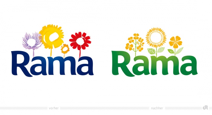 Rama Logo – vorher und nachher