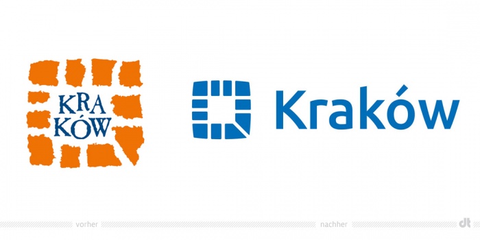 Krakau Logo – vorher und nachher