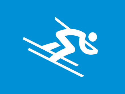 Piktogramm der Olympischen Winterspiele 2018 in Pyeongchang