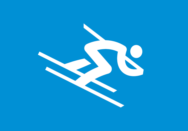 Piktogramm der Olympischen Winterspiele 2018 in Pyeongchang