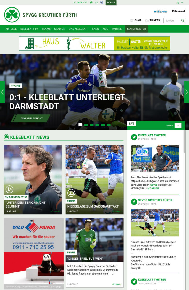 SpVgg Greuther Fürth – Die offizielle Website