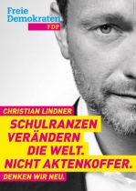 Bundestagswahl 2017 Plakat FDP Lindner