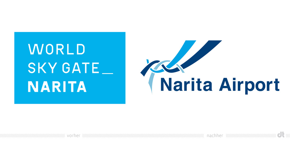 Narita Airport Logo – vorher und nachher