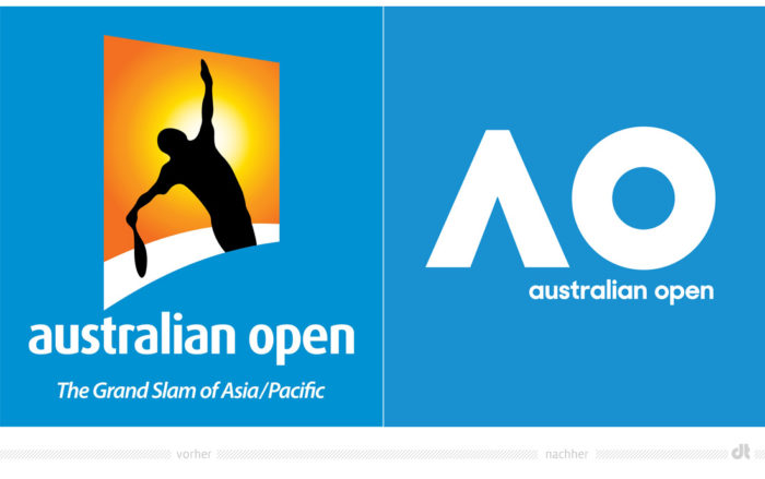 Australian Open Logo – vorher und nachher