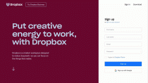 Dropbox Homepage Desktop