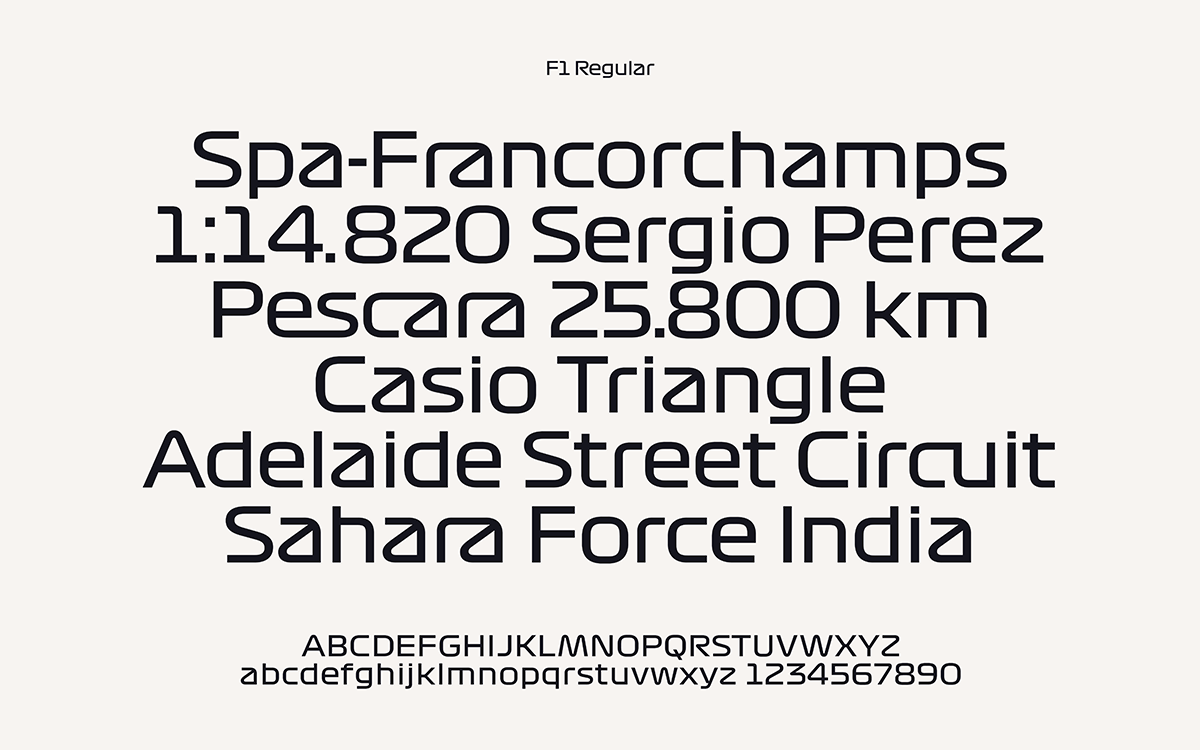 F1 Typography Regular