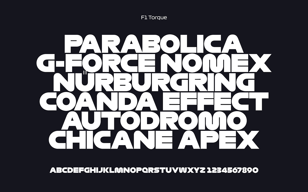 F1 Typography Torque