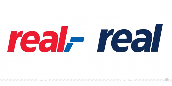 real Logo – vorher und nachher