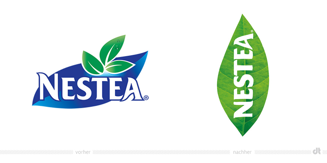Nestea Logo – vorher und nachher