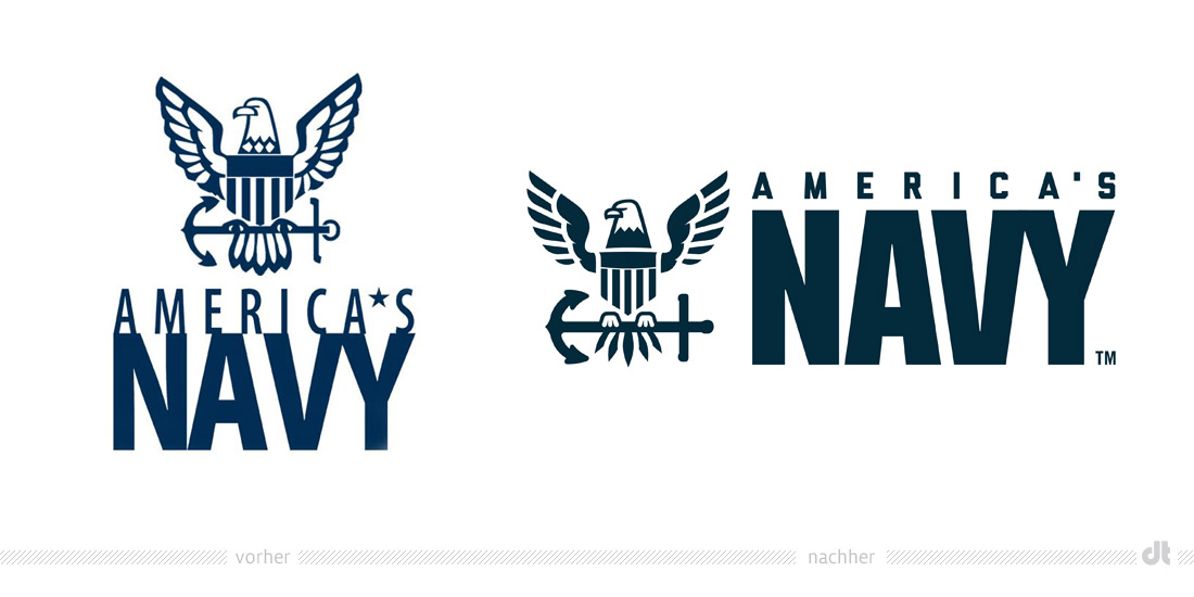 NAVY Logo – vorher und nachher